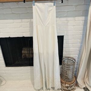 Minkpink white jumpsuit size small